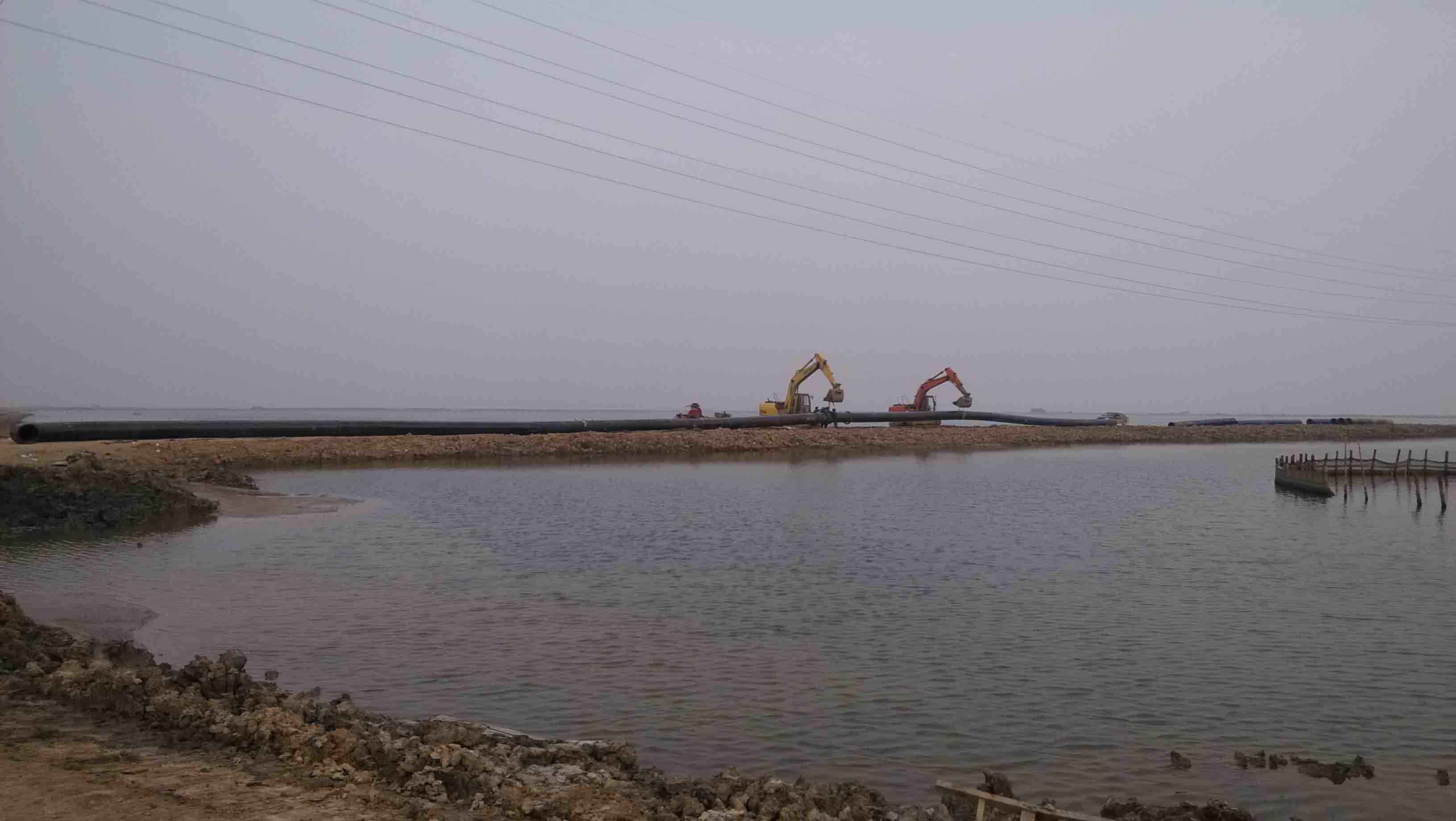 滄州Hdpe給水管施工現場